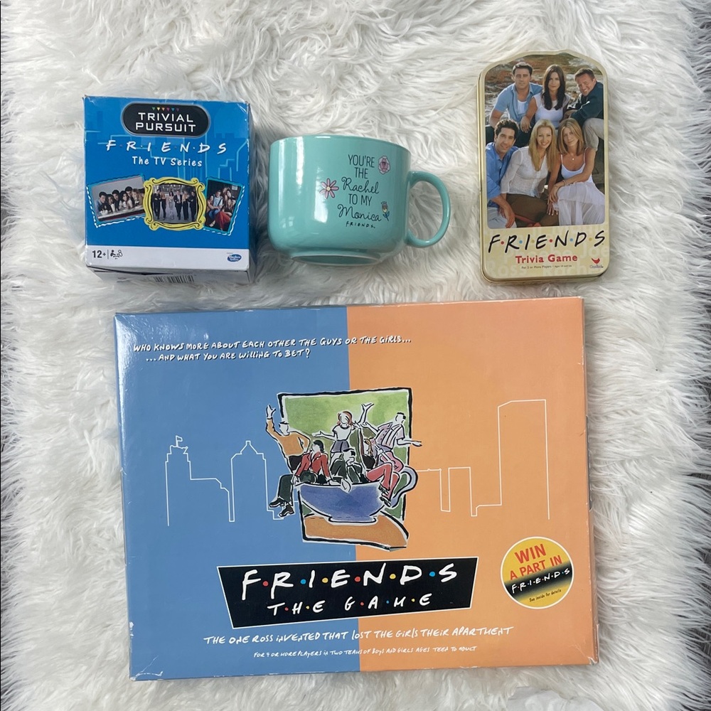 Friends the game and TV Show Trivia Games and Mug Set